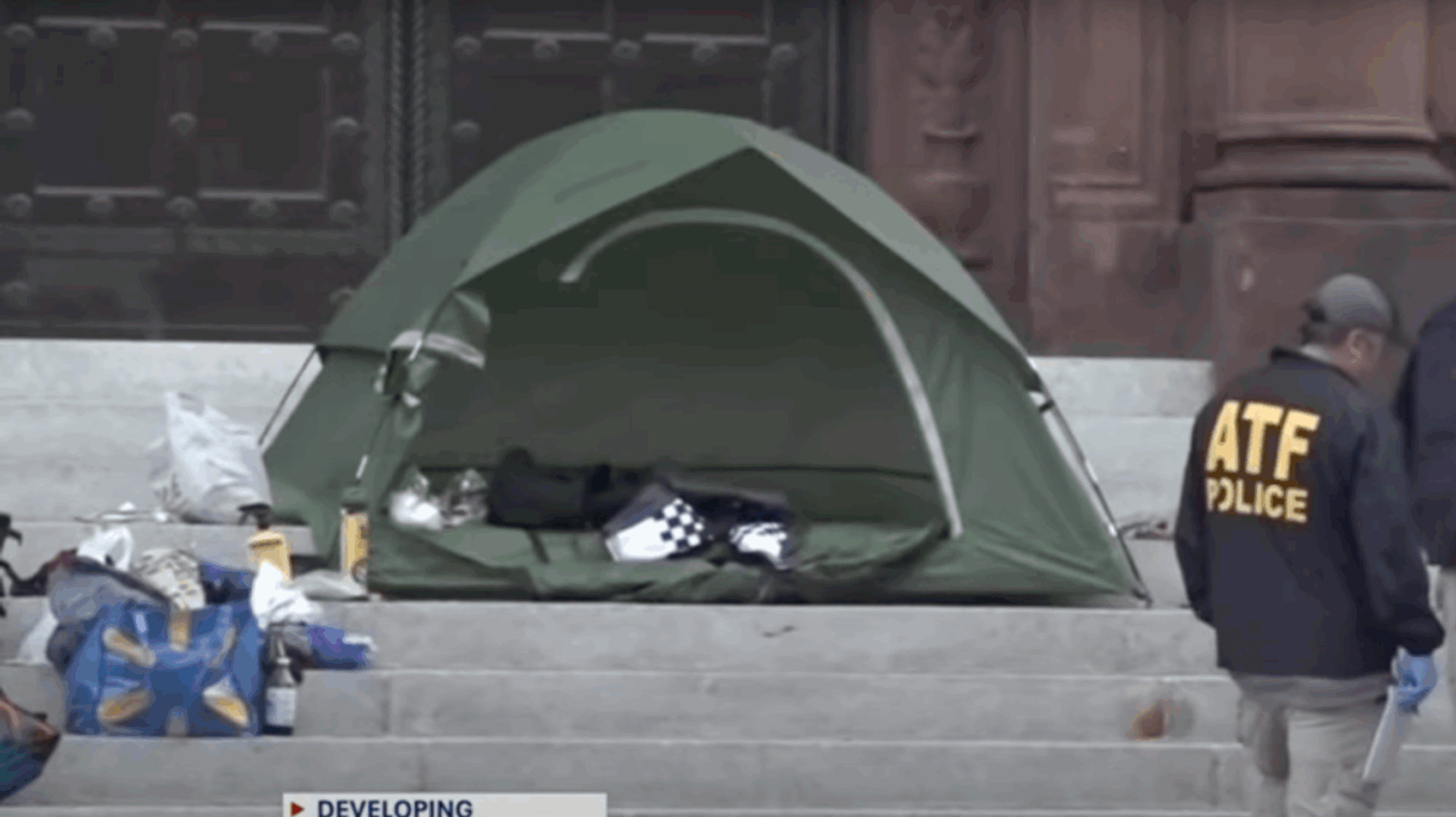 Washington Post Dubs Molotov Cocktail-Carrying Red Mass Suspect ‘Demonstrator,’ ’Man With Tent’