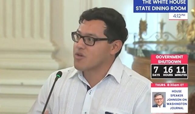Watch Journalist Julio Rosas at White House Meeting, Explaining How Democrats and the Media Provide Cover for Antifa (VIDEO) | The Gateway Pundit