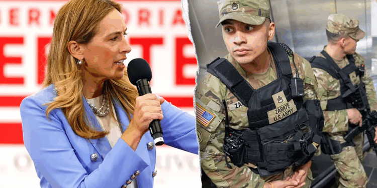 Democrat says soldiers in cities 'makes people less safe' during debate
