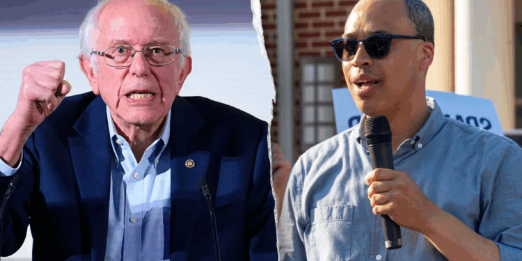 Sanders silent on whether candidate should be disqualified over violent messages