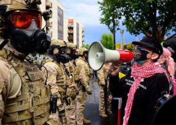 Anti-ICE protest in Portland takes ugly turn when naked cyclists show up