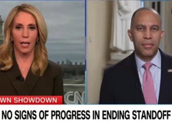 Leftist CNN Anchor Dana Bash Catches Hakeem Jeffries Off Guard with a Challenge When He Starts Whining About the Government Shutdown (VIDEO) | The Gateway Pundit