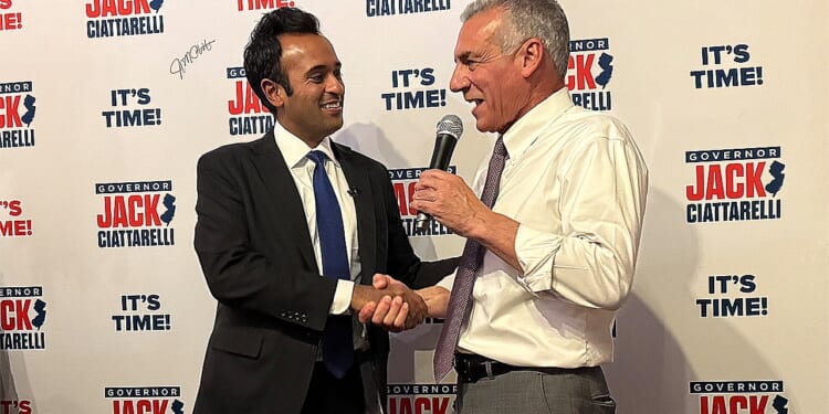 Ramaswamy campaigns for Ciattarelli in competitive New Jersey governor race