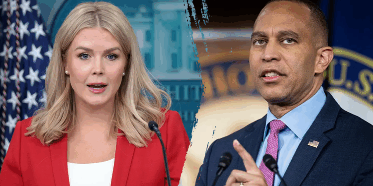 Jeffries attacks Leavitt as 'sick' and 'demented' amid government shutdown