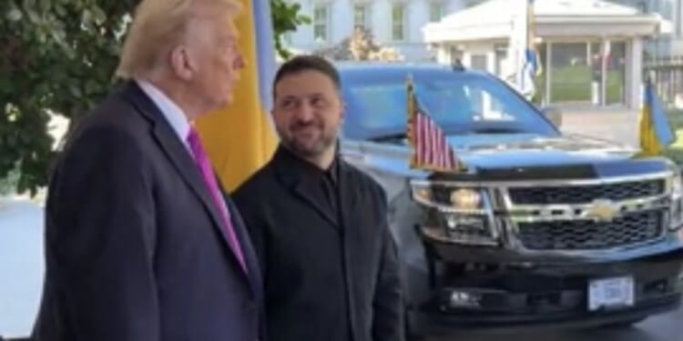 (VIDEO) Zelensky Shows Up at White House Meeting in a Suit | The Gateway Pundit