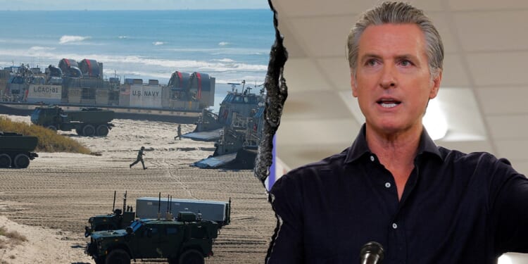 Newsom clashes with White House over Marine Corps celebration highway closure