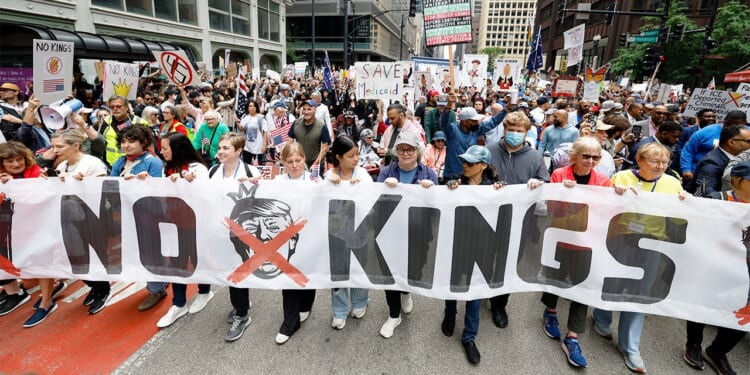 Protesters nationwide hold 'No Kings' rallies amid government shutdown