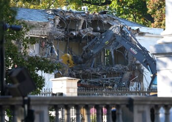 Trump says construction of White House ballroom underway