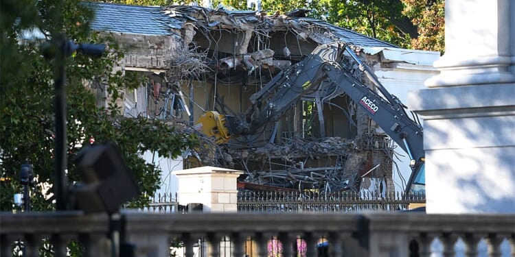 Trump says construction of White House ballroom underway