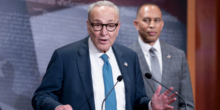 Schumer, Jeffries urge president to negotiate as government shutdown hits 21 days