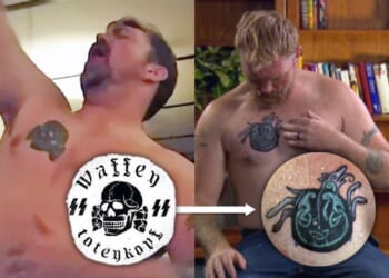 Operation Blitz-Cringe: Graham Platner Swaps Nazi Skull for Morbidly Obese Celtic Wolf