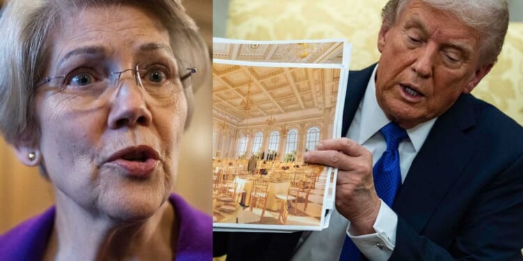 Liz Warren launches investigation into Trump's White House ballroom — and the backlash is hilarious
