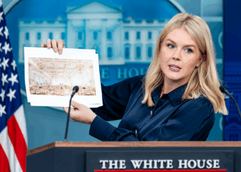 White House pushes back on reports Trump naming ballroom after himself