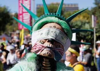 The left's costume party: Virtue signaling as performance art