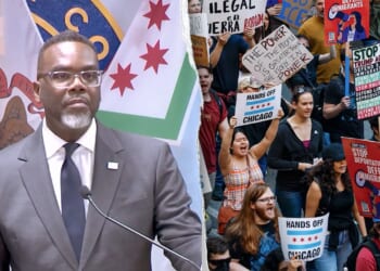 Chicago mayor Brandon Johnson erupts at reporter over 'illegal aliens' term