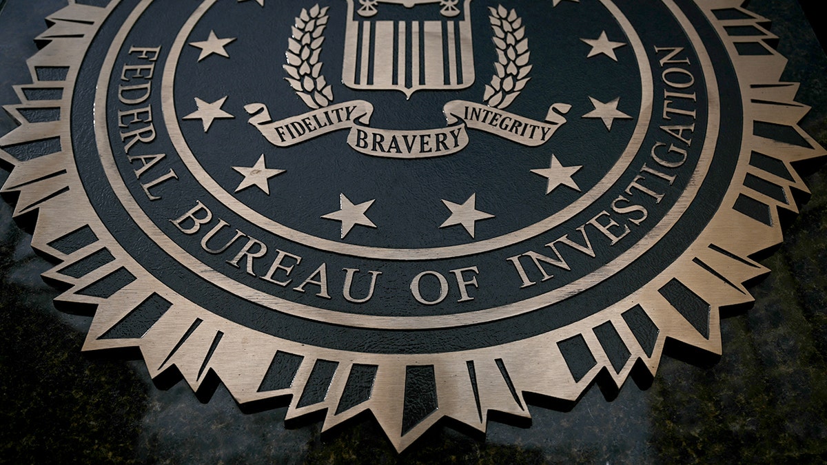 FBI seal in pictured in march 2025.