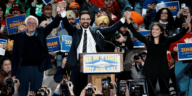 NYC mayor candidate Mamdani rallies with AOC and Sanders in Queens