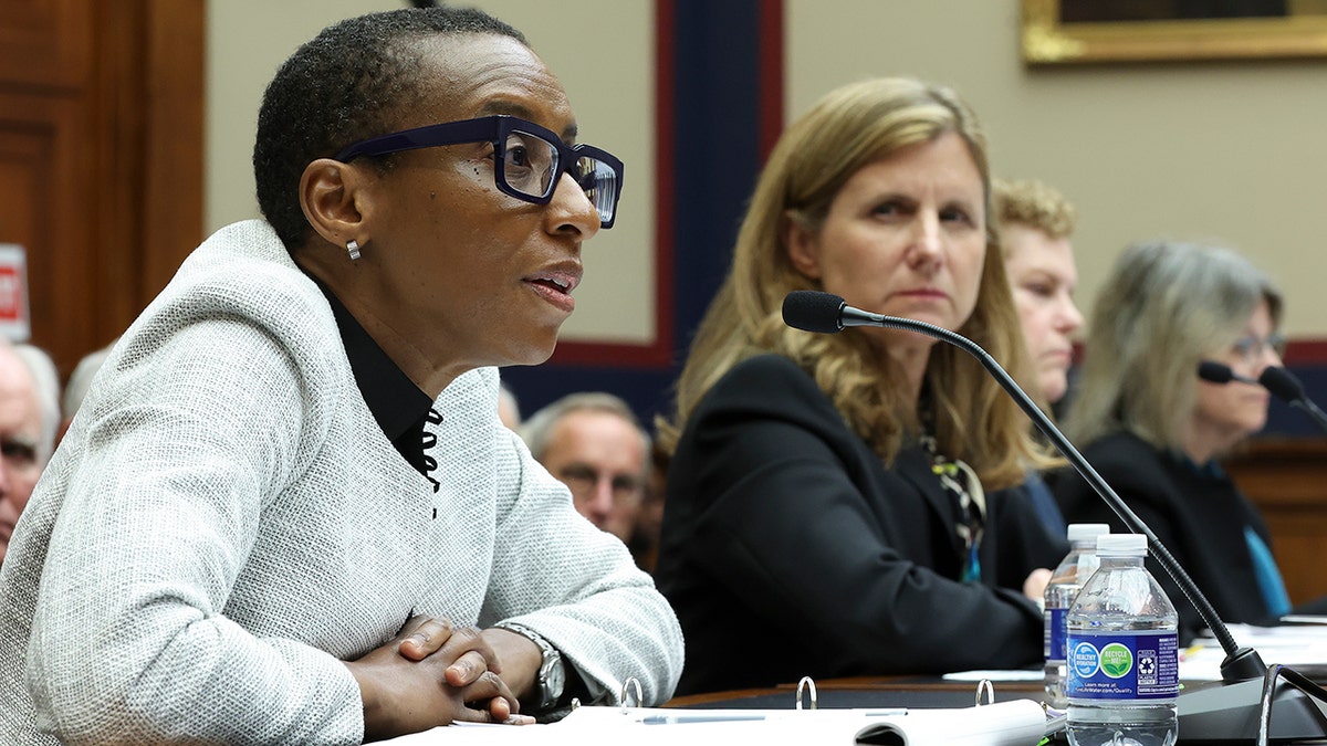 Claudine Gay at the Rayburn House Office Building in washington