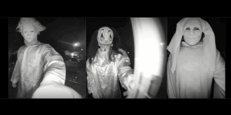 Horror-costumed trio banged on home's front door late at night and 'threatened to kill us,' woman says. Then cops intervened.