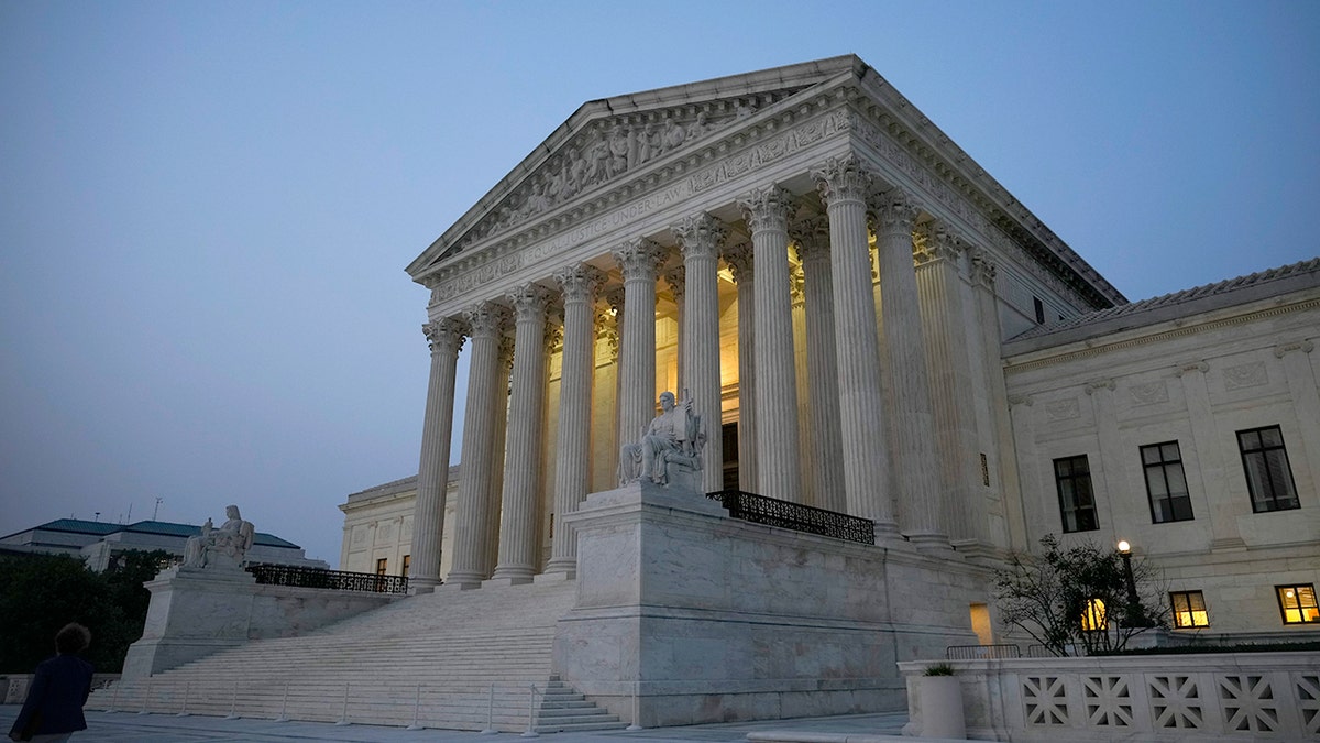 the Supreme Court building is pictured