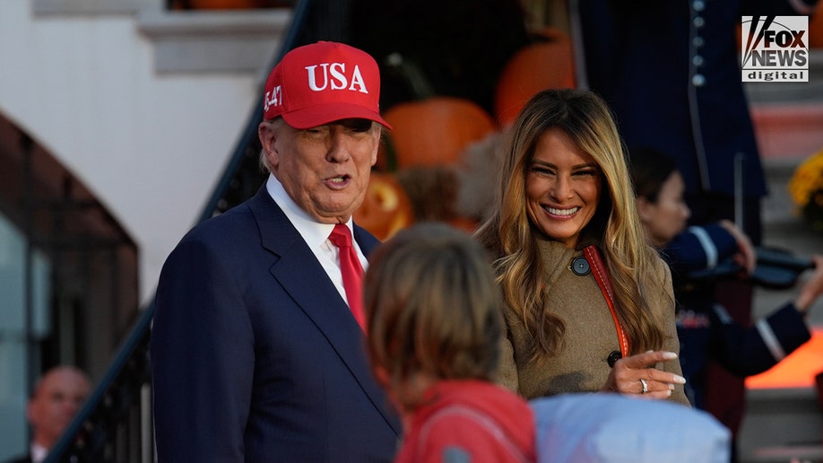 President Donald Trump hosts Halloween with first lady Melania Trump at the White House