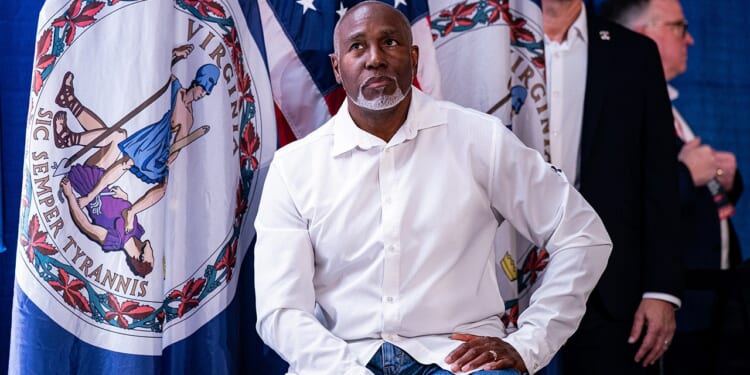 Virginia second gentleman rallies for GOP as wife stuck in redistricting