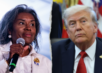 Trump and Youngkin rally for Virginia Republican ticket led by Earle-Sears