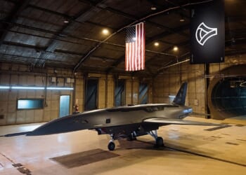 A YFQ-44 drone on display.