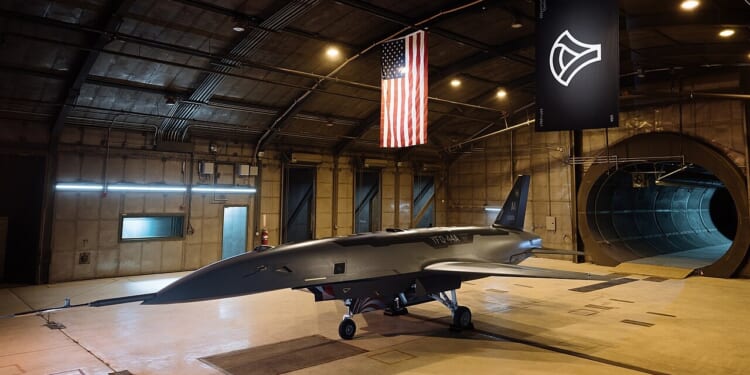 A YFQ-44 drone on display.