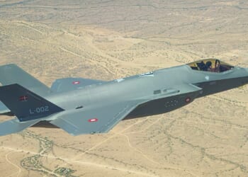 A Danish F-35 in flight.