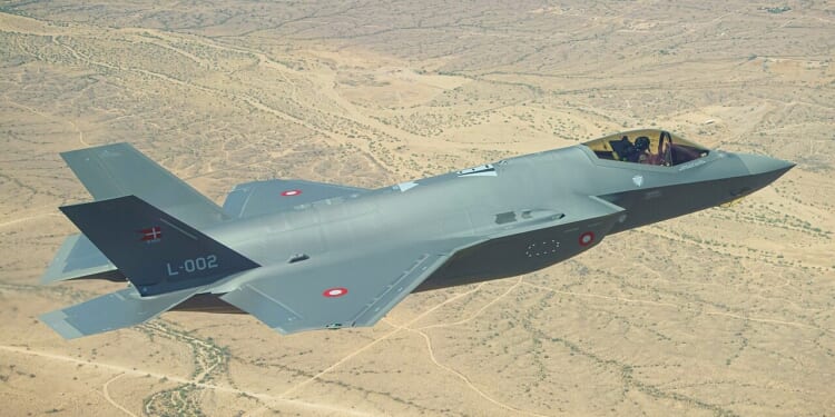 A Danish F-35 in flight.
