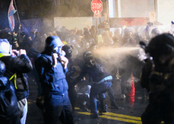 Antifa Brawls Outside Portland ICE Facility as Police Again Make No Arrests
