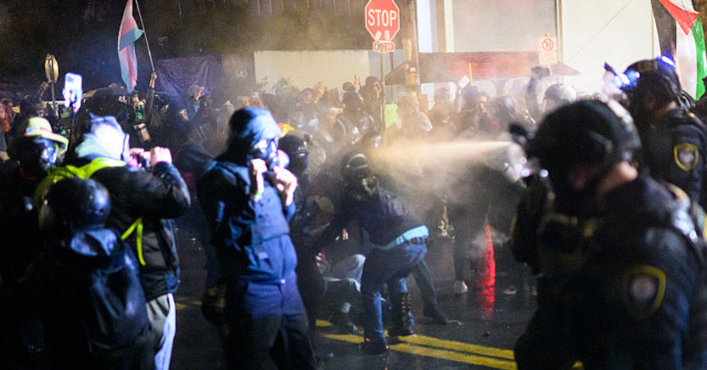 Antifa Brawls Outside Portland ICE Facility as Police Again Make No Arrests