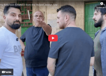 Apartheid in Israel: Tommy Robinson Visits Temple Mount, Refused Entry to Al-Aqsa Mosque | The Gateway Pundit