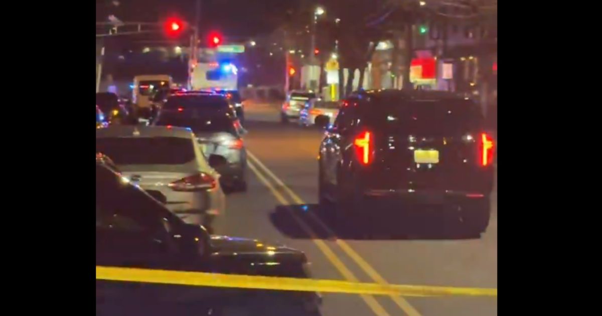 Police presence after an officer was killed in a gunfight in Newark, New Jersey on March 7, 2025.