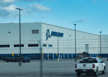 A Boeing plant.