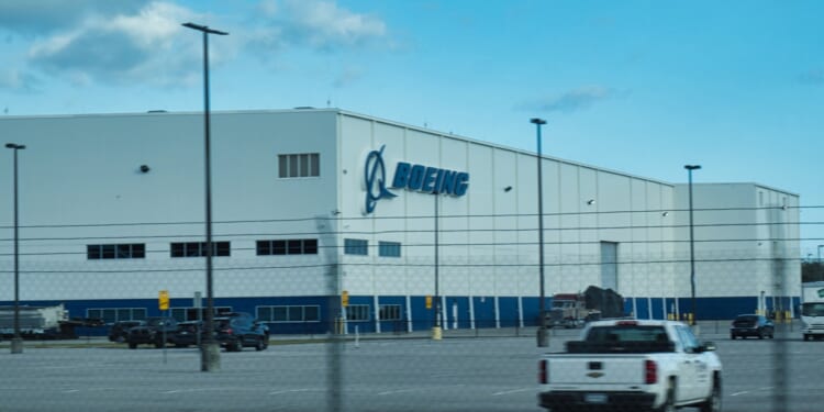 A Boeing plant.