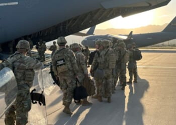 On Monday, Gov. Greg Abbott posted a pictured of the Texas National Guard preparing to deploy to help federal officials in blue states.