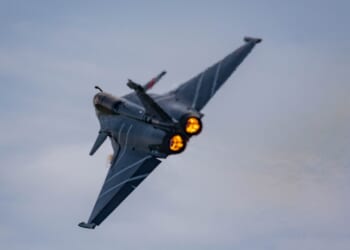 Dassault Rafale solo display afterburner