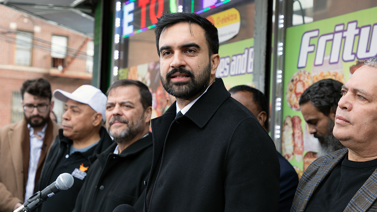 Zohran Mamdani pictured in new york city