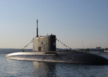 Novorossiysk submarine in Black Sea.