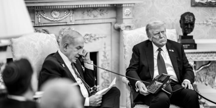 Trump and Netanyahu in the Oval Office.