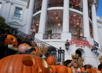Donald and Melania Trump Hold White House Halloween Celebration