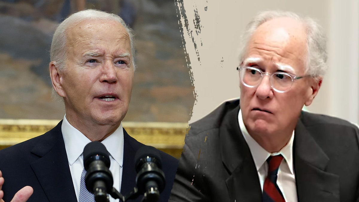 Joe Biden and Mike Donilon split image