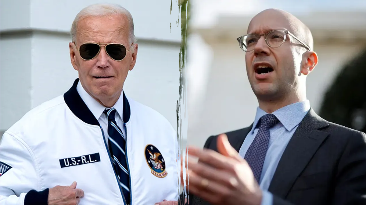 Split image of Joe Biden and Ian Sams