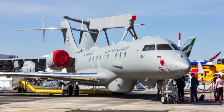 A Saab GlobalEye plane.