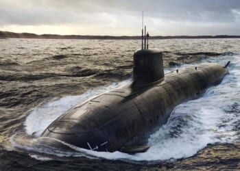 A rendering of the future AUKUS submarine. Image courtesy of the Royal Navy / BAE Systems.