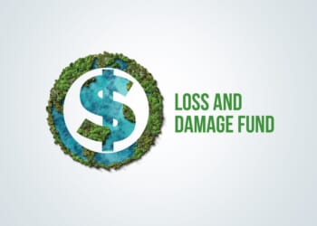Loss and damage concept background. Global south