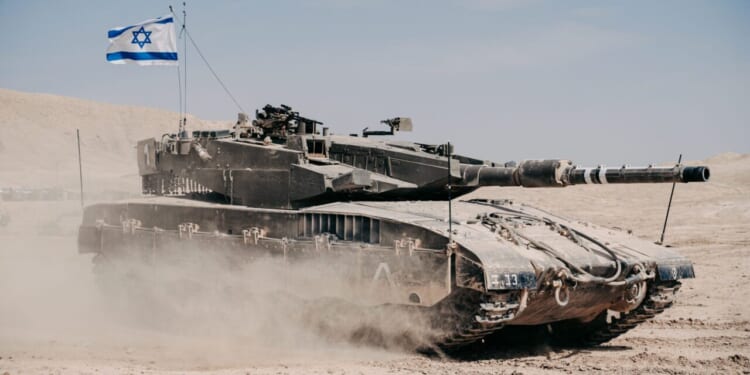 Israel Defense Forces Merkava Mark 3 Tanks in Training.