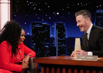 Jimmy Kimmel Giddy as Jasmine Crockett Accepts His Trump Trolling IQ Competition Invitation